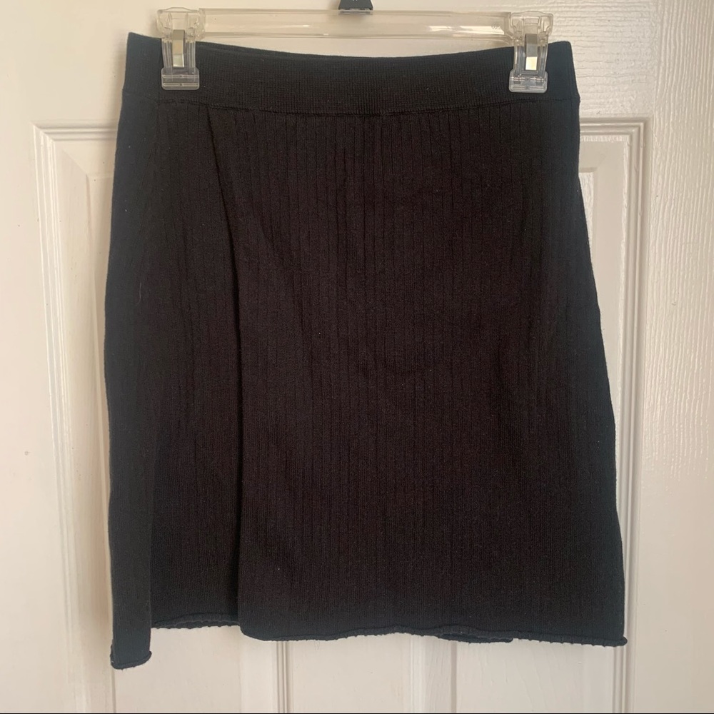 Free People Black Sweater Skirt